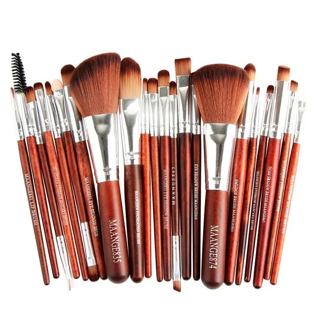 22pcs/set Soft Synthetic Hair Makeup Brushes Set