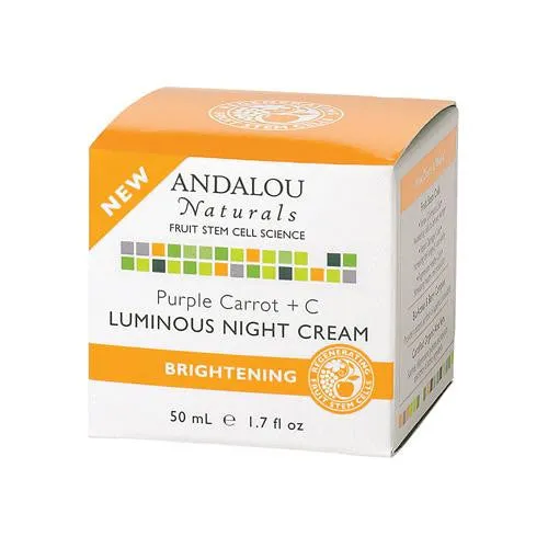 Andalou Naturals Luminous Night Cream Purple Carrot   C - 1.7 Oz