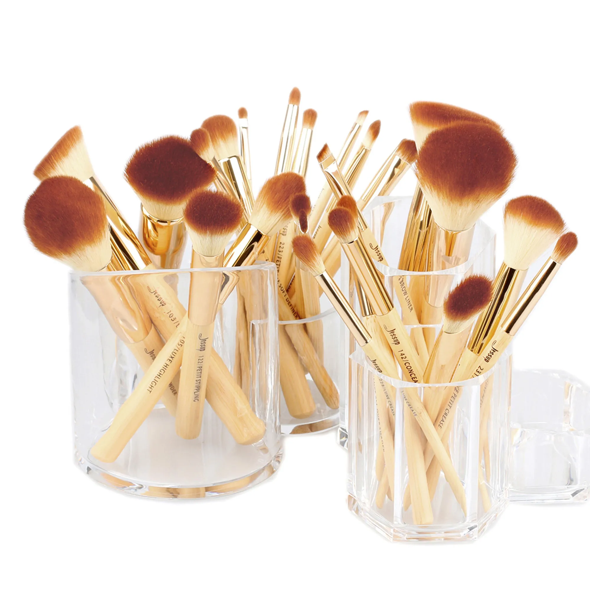 Bamboo Whole Makeup Brush Set Collection