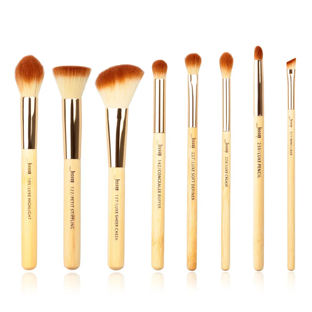 Bamboo Whole Makeup Brush Set Collection