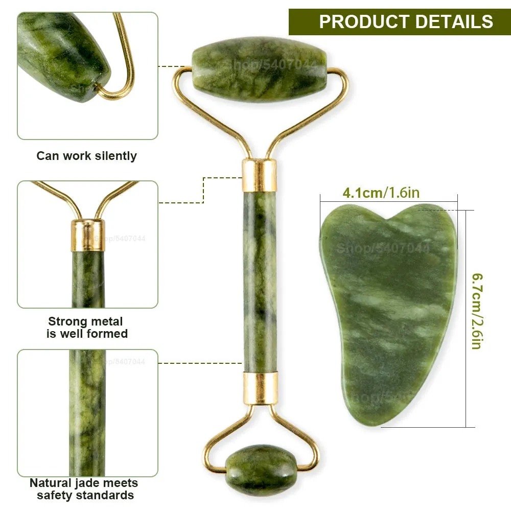 Beauty Gua Sha Massager For Face Care Jade Rollers