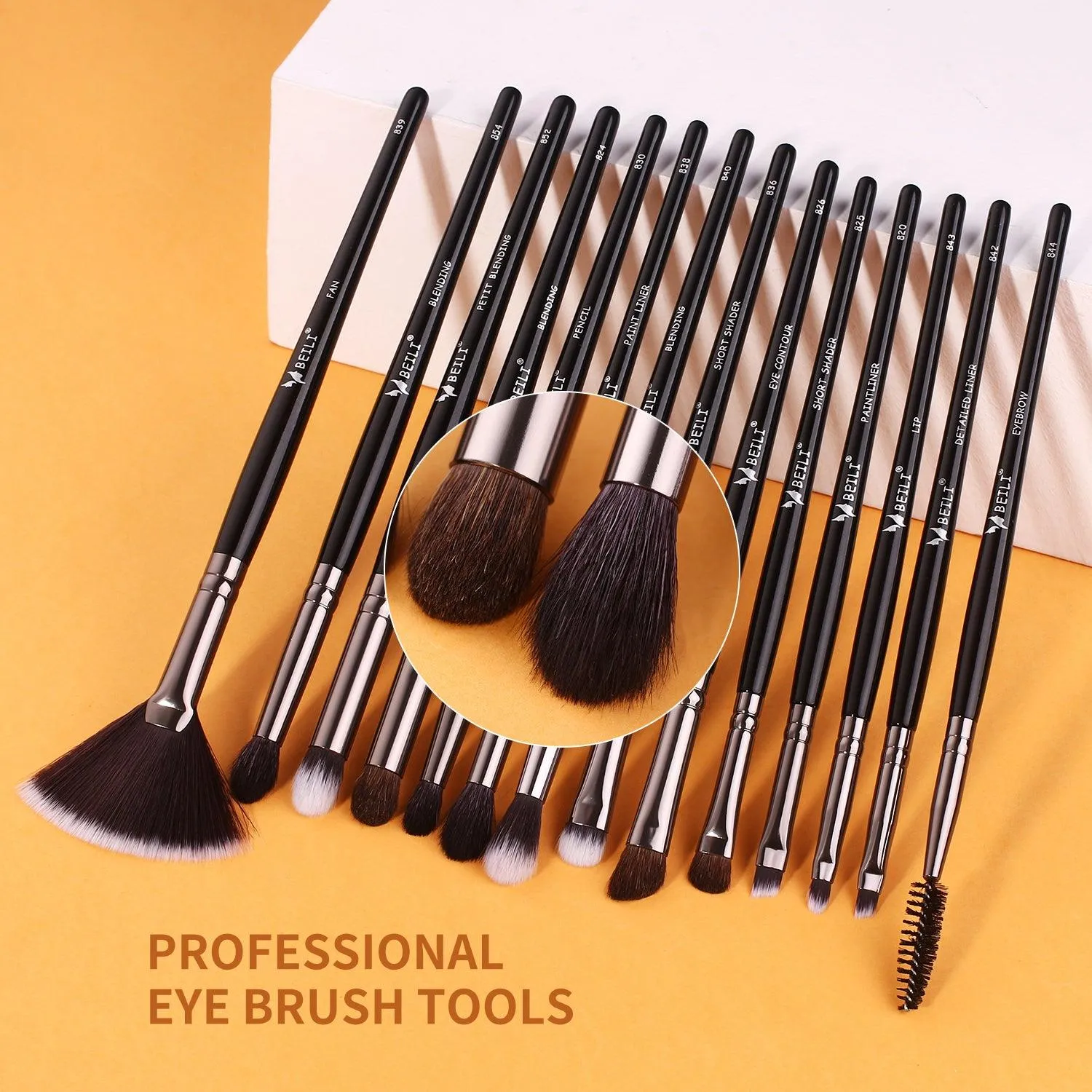 BEILI 25Pcs Complete Makeup Brush Set BX-S25