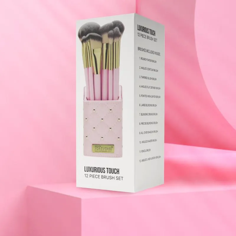 BH Cosmetics - 12pcs Bucket Super Soft Makeup Brushes Set