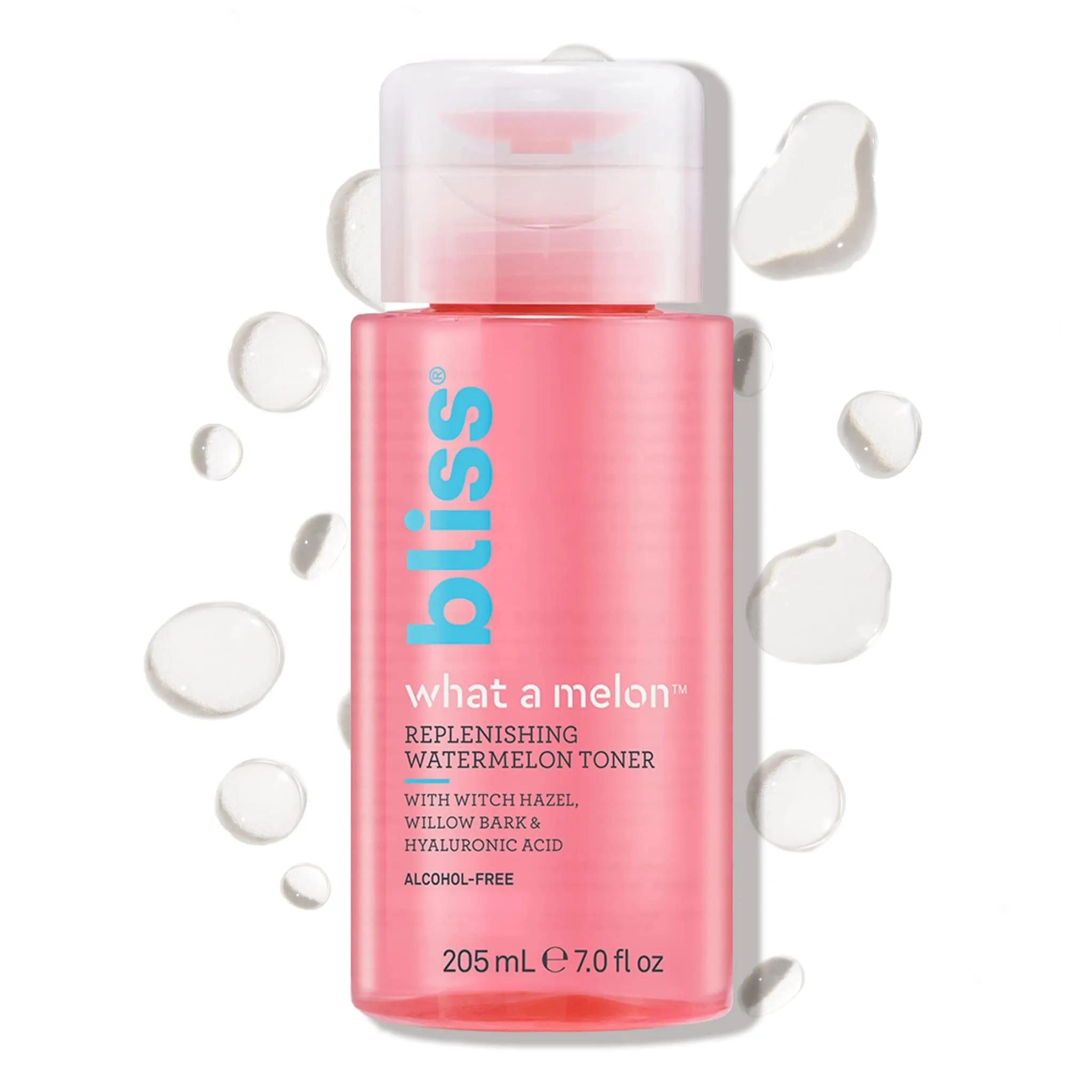 Bliss What a Melon Replenishing Watermelon Toner - 7 Fl Oz - Witch Hazel & Willow Bark - Replenishes, Refreshes and Energizes Tired Skin - Clean - Vegan & Cruelty-Free