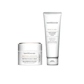 Butter Drench™ Restorative Rich Cream & Pure Plush Gentle Deep Cleansing Foam Bundle