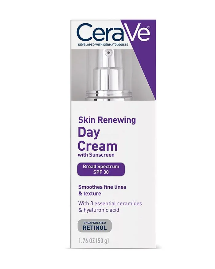 CERAVE Skin Renewing Day Cream WITH BROAD SPECTRUM SPF 30