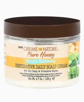 Creme Of Nature  Pure Honey Scalp Refresh Restorative Daily Scalp Cream