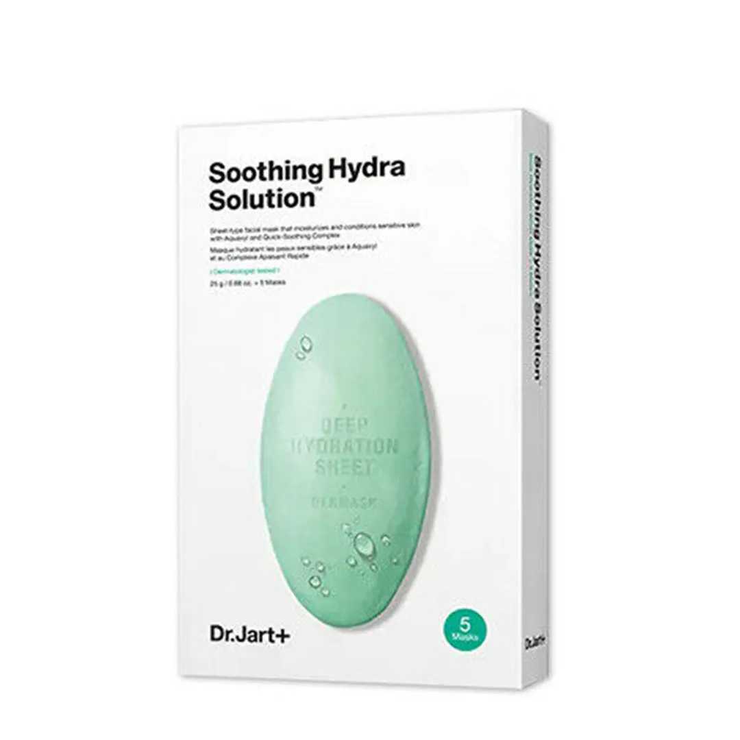 Dr.Jart  Soothing Hydra Solution Face Mask 5pcs 蒂佳婷 绿色药丸抗敏镇静面膜