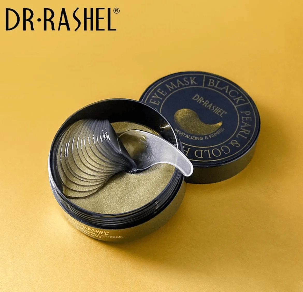 Dr.Rashel Black Pearl & Gold Hydrogel Eye Mask - 60pcs