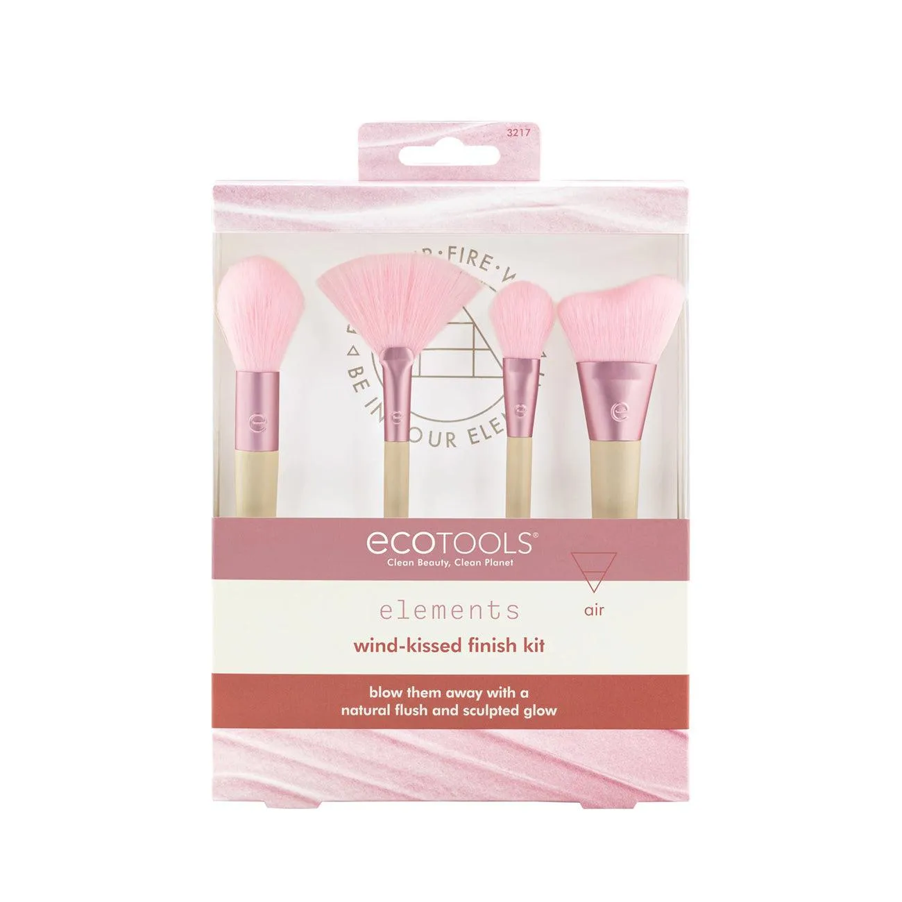 Elements Wind-Kissed Finish Makeup Brush Kit x4