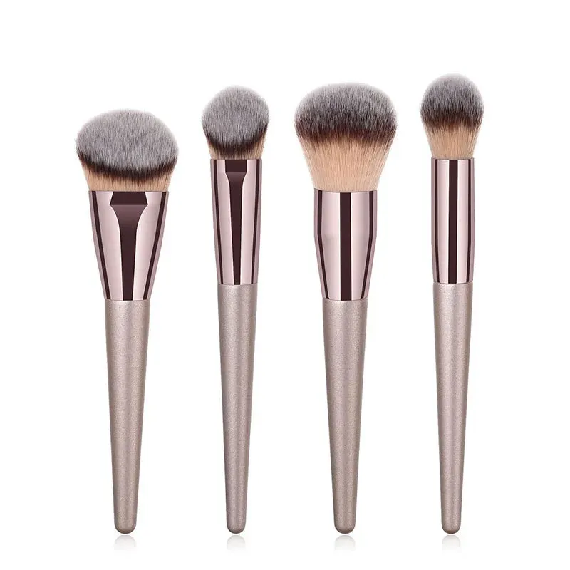 Hot Champagne Makeup Brushes Set for Women Beauty Tools