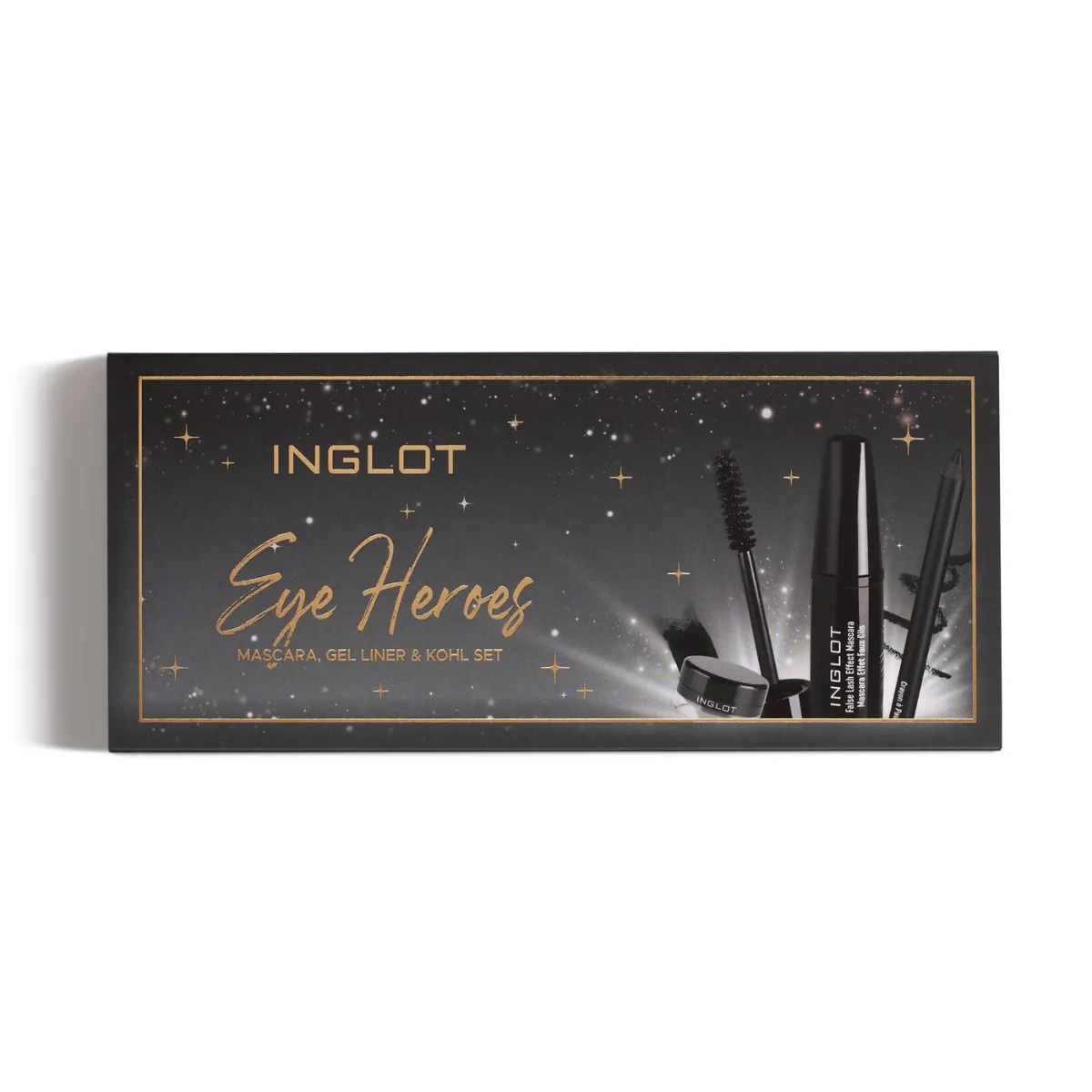 Inglot Eye Heroes Mascara and Gel Liner and Kohl Gift Set.