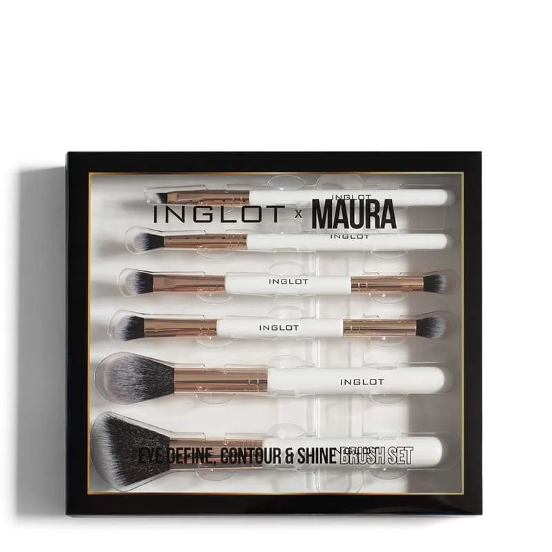 Inglot x Maura Eye Define, Contour & Shine Brush Set