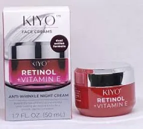 Kiyo Face Creams Retinol   Vitamin E Anti-Wrinkle Night Cream 50ml – Smooth & Rejuvenate