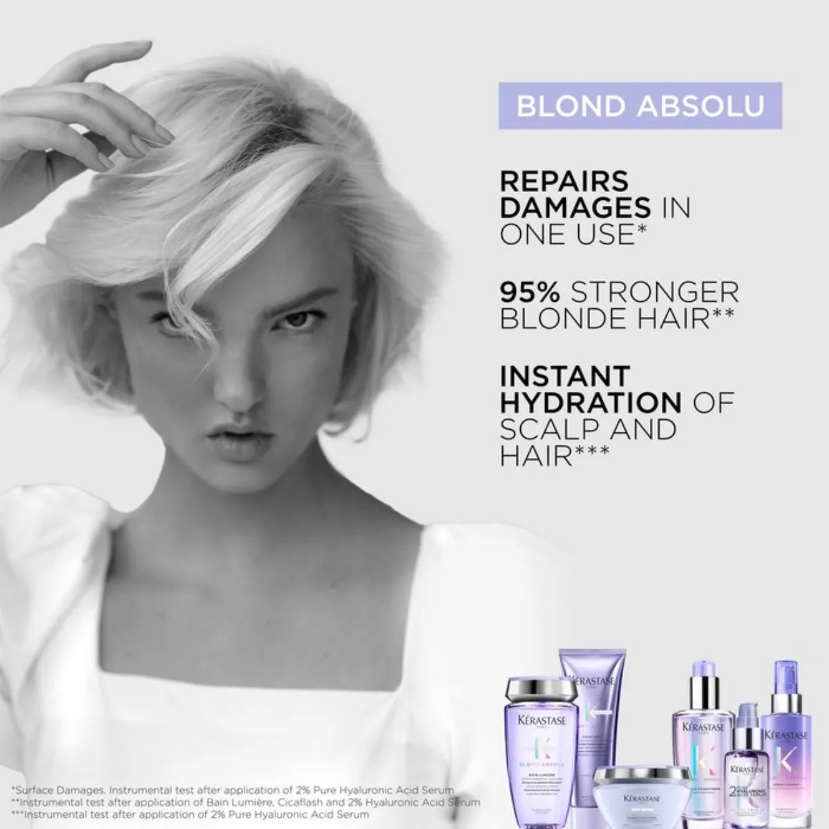 Kérastase Blond Absolu 2% Pure Hyaluronic Acid Scalp and Hair Serum 50ml