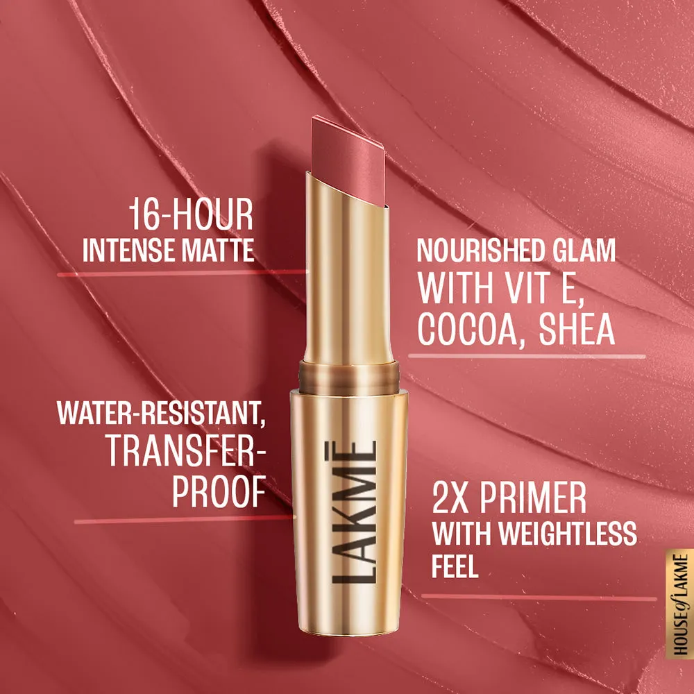 Lakmē 9 To 5 Primer   Matte Lipstick