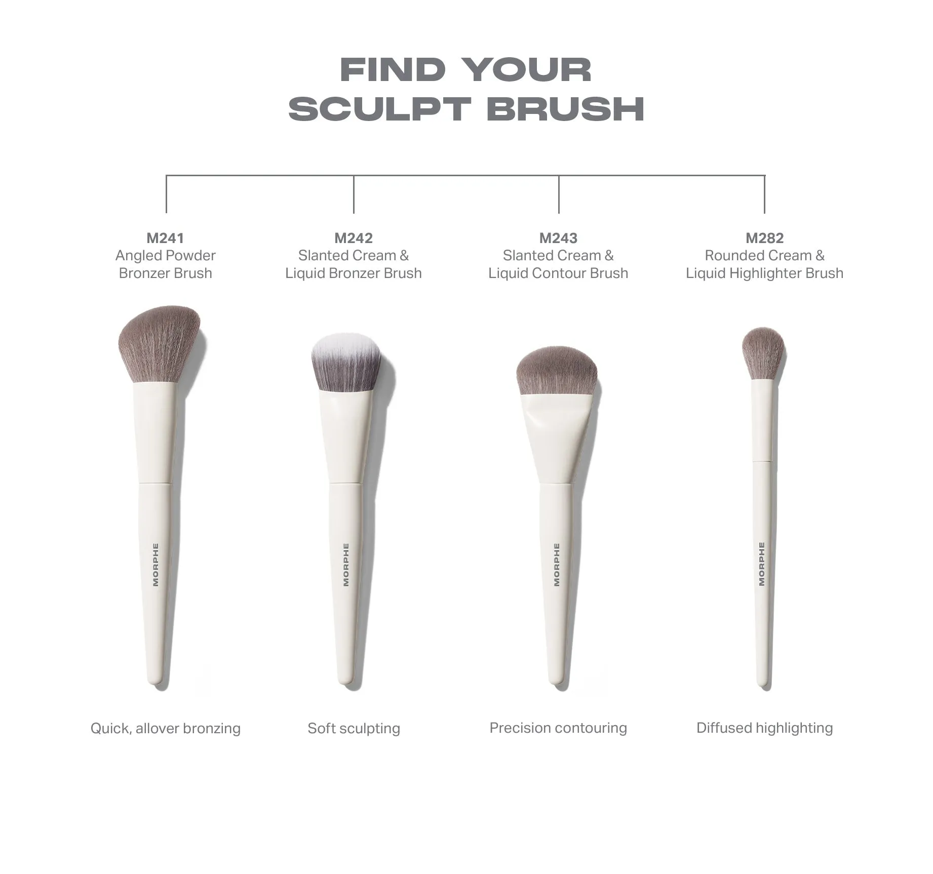 M282 Rounded Cream & Liquid Highlight Brush