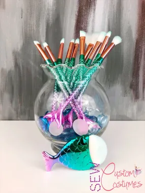 Mermaid Makeup Brushes- 11 piece set