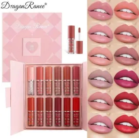 Miss Beauty New  Dragon Ranee 12 Colors Matte Lip Glosses