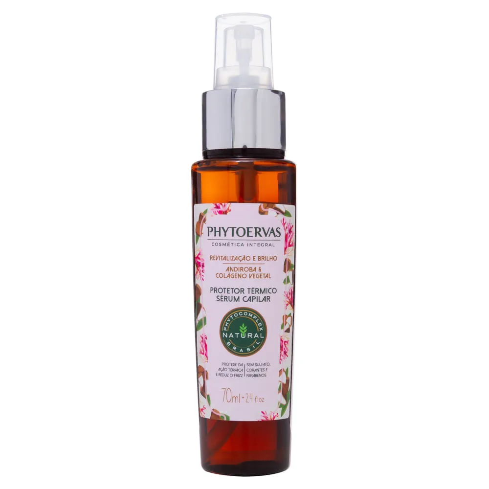 Phytoervas Thermal Protector Serum Capillary Revitalization and Glow Andiroba and 70ml Vegetable Collagen