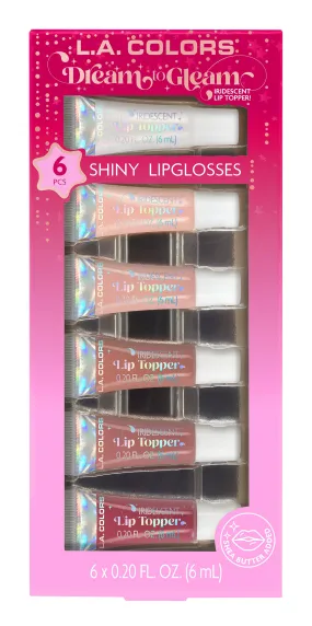 SET 6 PIEZAS MINI SHINY LIPGLOSSES - LA COLORS