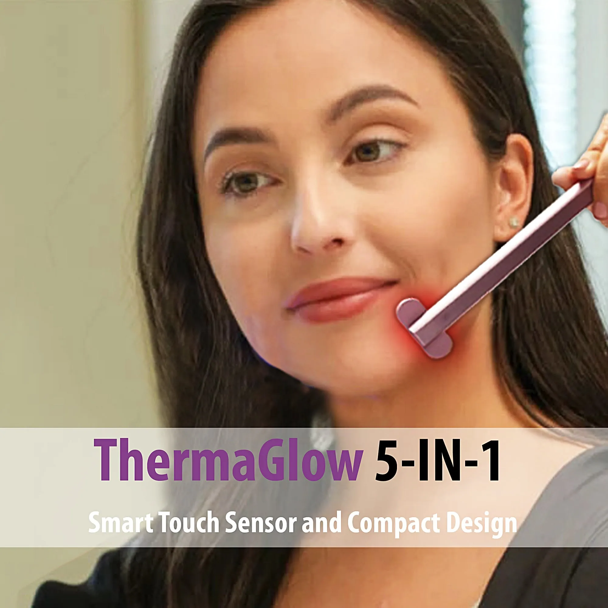 ThermaGlow 5-IN-1 Red Light, MicroCurrent, Heat & UltraSonic Massage Therapy.