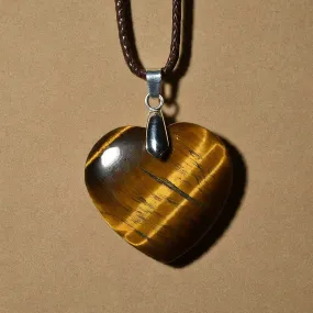 Tiger Eye Heart Pendant