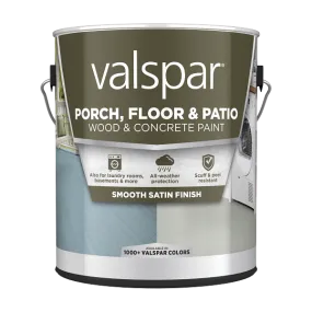 Valspar® Latex Satin Porch, Floor & Patio Paint Satin 1 Gallon Light Gray