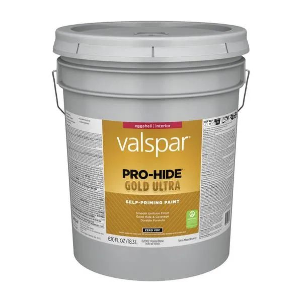 Valspar® Pro-Hide® Gold Ultra Interior Self-Priming Paint Eggshell 5 Gallon Tint White (5 Gallon, Tint White)