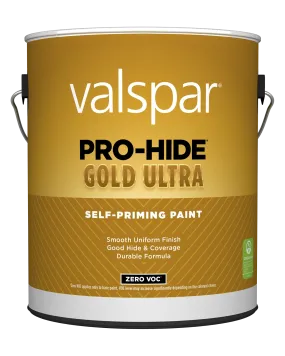 Valspar® Pro-Hide® Gold Ultra Interior Self-Priming Paint Flat 1 Gallon Pastel Base (1 Gallon, Pastel Base)