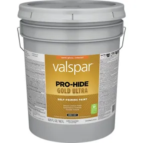 Valspar® Pro-Hide® Gold Ultra Interior Self-Priming Paint Semi-Gloss 5 Gallon Clear Base (5 Gallon, Clear Base)