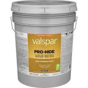 Valspar® Pro-Hide® Gold Ultra Interior Self-Priming Paint Semi-Gloss 5 Gallon Super One Coat White (5 Gallon, Super One Coat White)