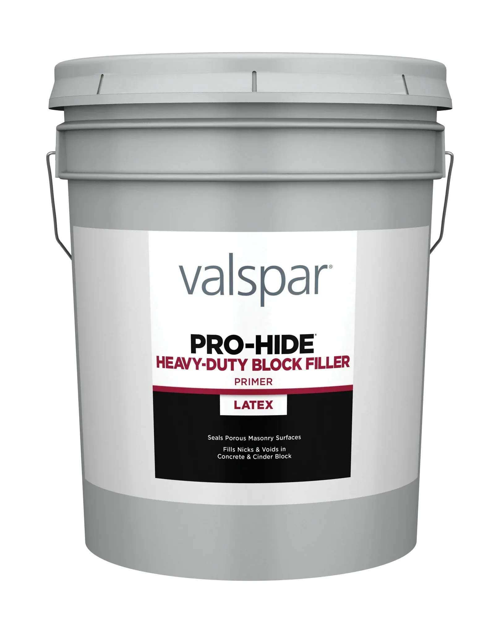 Valspar® Pro-Hide® Heavy Duty Latex Blockfiller Primer 5 Gallon White (5 Gallon, White)