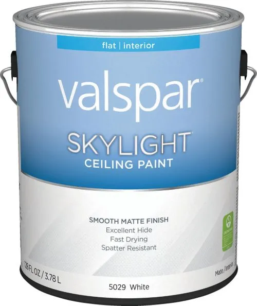 Valspar® Skylight® Ceiling Paint Flat 5 Gallon White (5 Gallon, White)