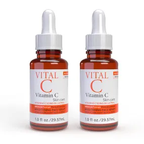 Vital-C Vitamin C Serum for Face, 1 Oz (Pack of 2)