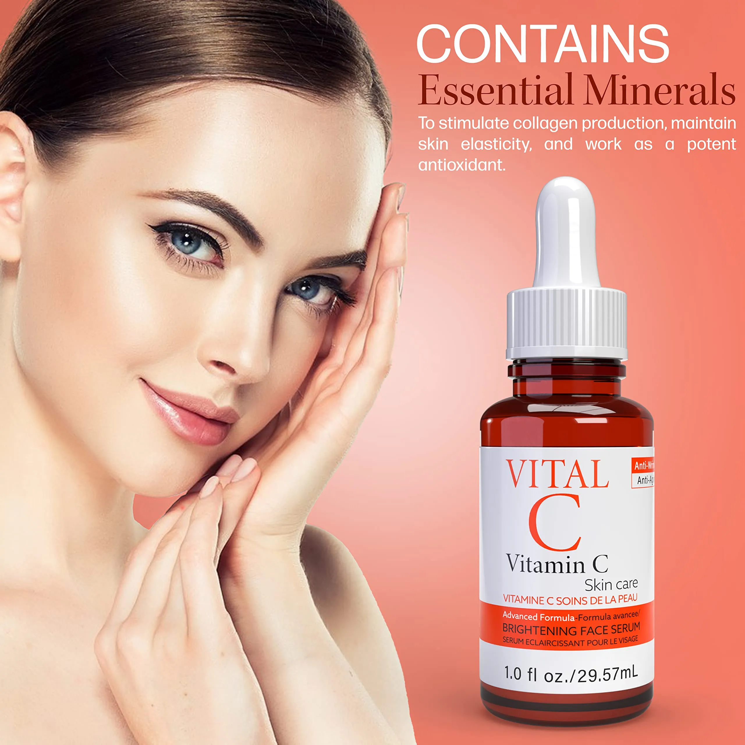 Vital-C Vitamin C Serum for Face, 1 Oz (Pack of 2)