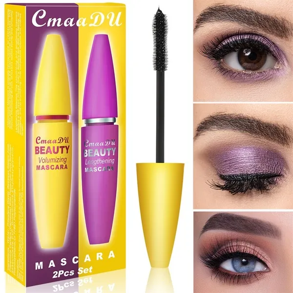 Wholesale CmaaDu4D Mascara Set Thick Waterproof Long Lasting JDC-MA-Nic001