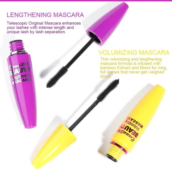 Wholesale CmaaDu4D Mascara Set Thick Waterproof Long Lasting JDC-MA-Nic001